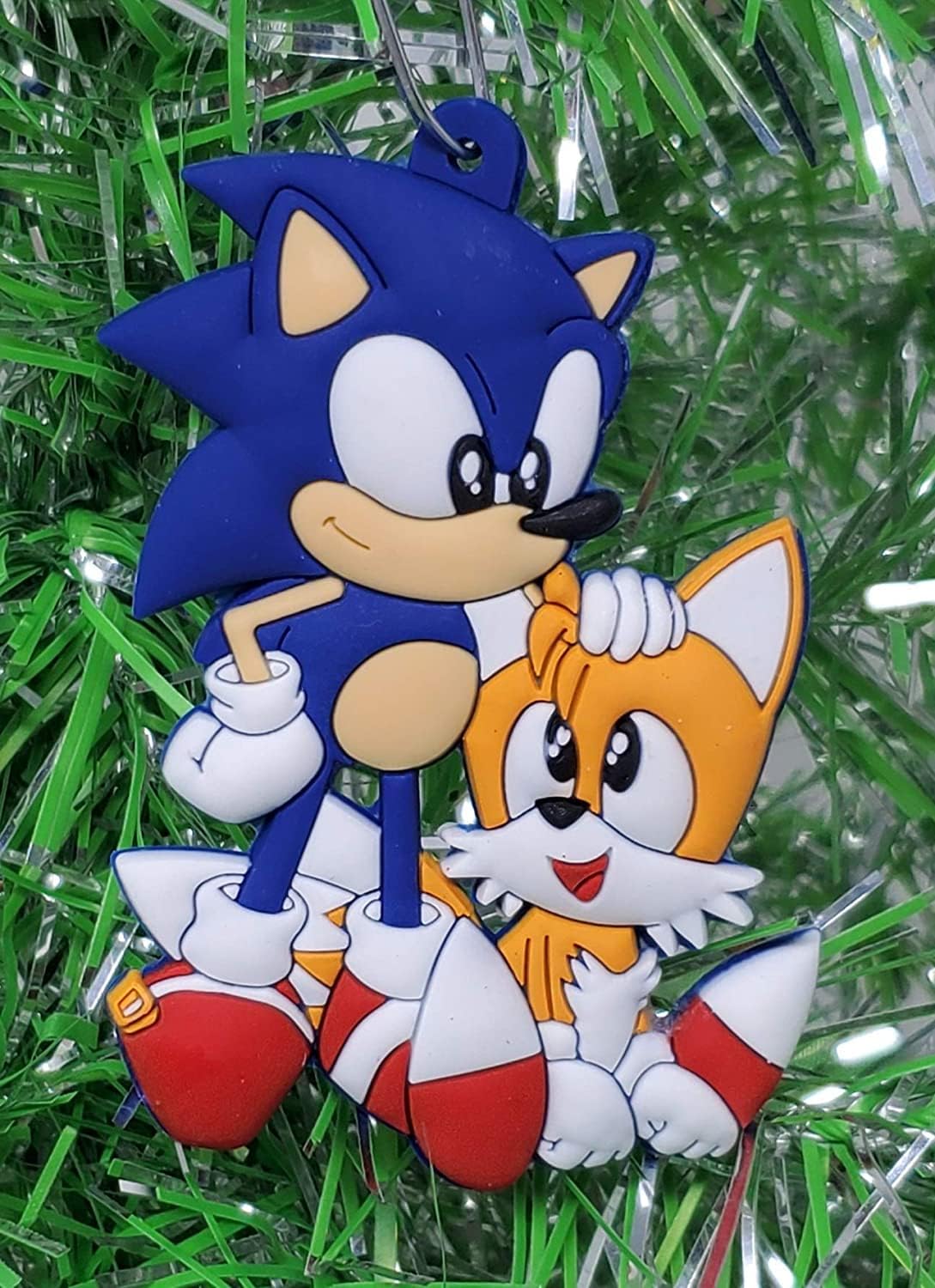 Sonic and Miles Tails Ornament (Unique Shatterproof Design)