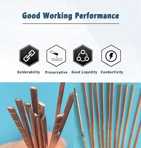 Miniatura 5 de Cloud Fire Varillas de soldadura con 10 varillas, varillas de soldadura de cobre de fósforo, sin necesidad de fundente, varilla de soldadura a baja