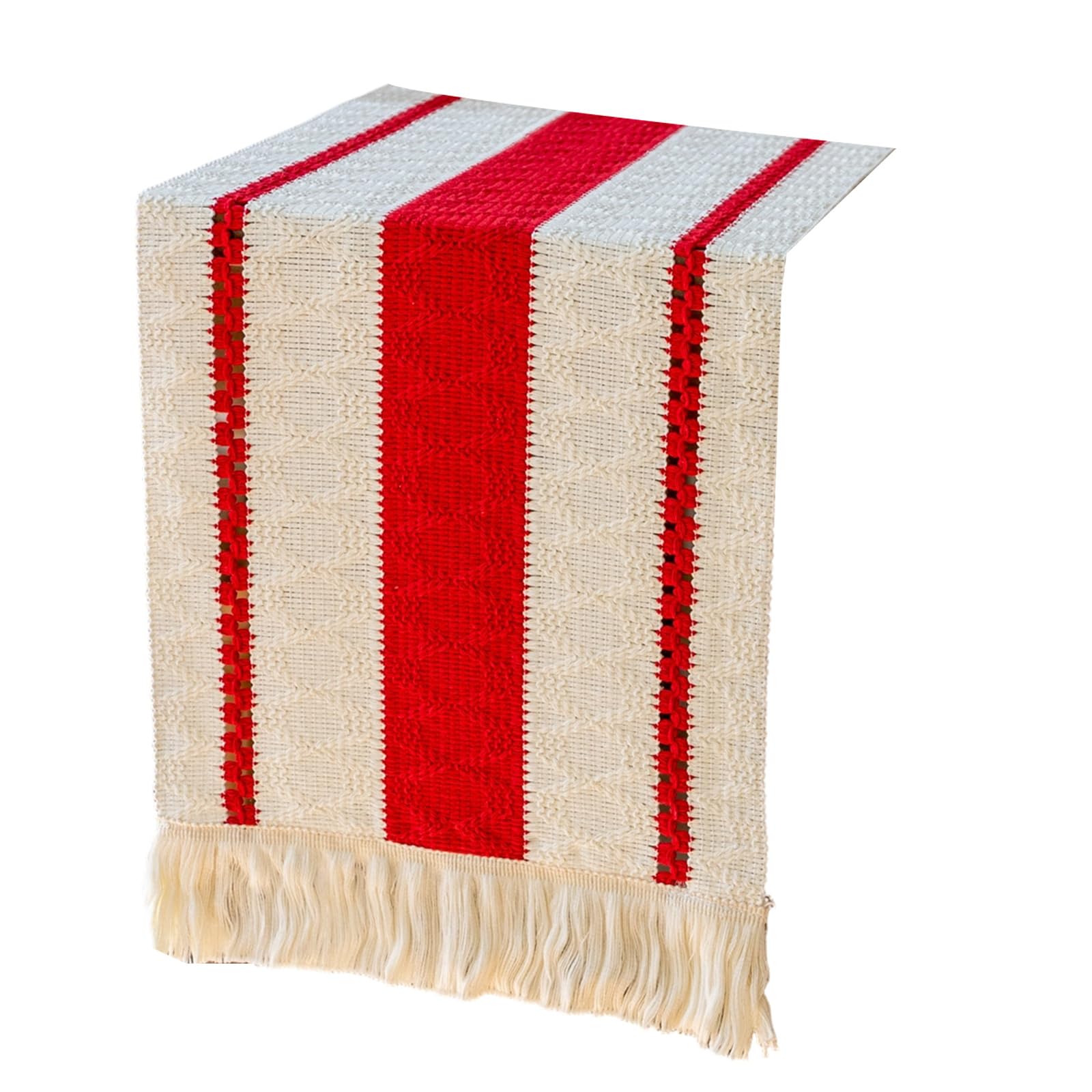 Jazuaiao Sturdy Polyester Table Runner Retro Look Accessory for Living Polyester Tablecloth