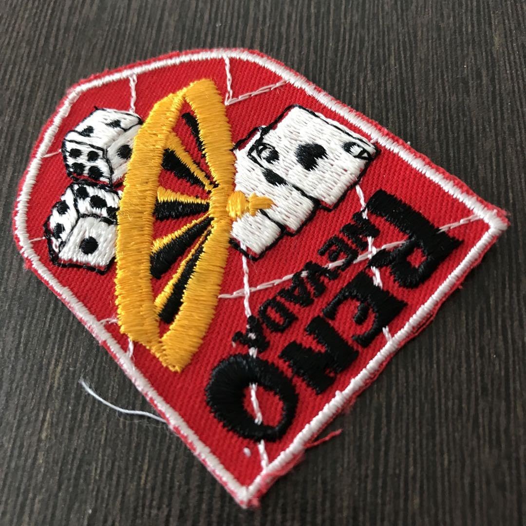ヴィンテージ 刺繍 ワッペン 1970 1980 ネバダ州 バージニアシティ E