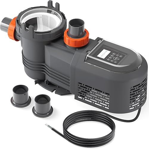 Bomba de piscina de velocidad variable, bomba de piscina de 3 HP en sobre el suelo, 220V-240V, alto flujo 11359GPH bombas de piscina autocebantes de