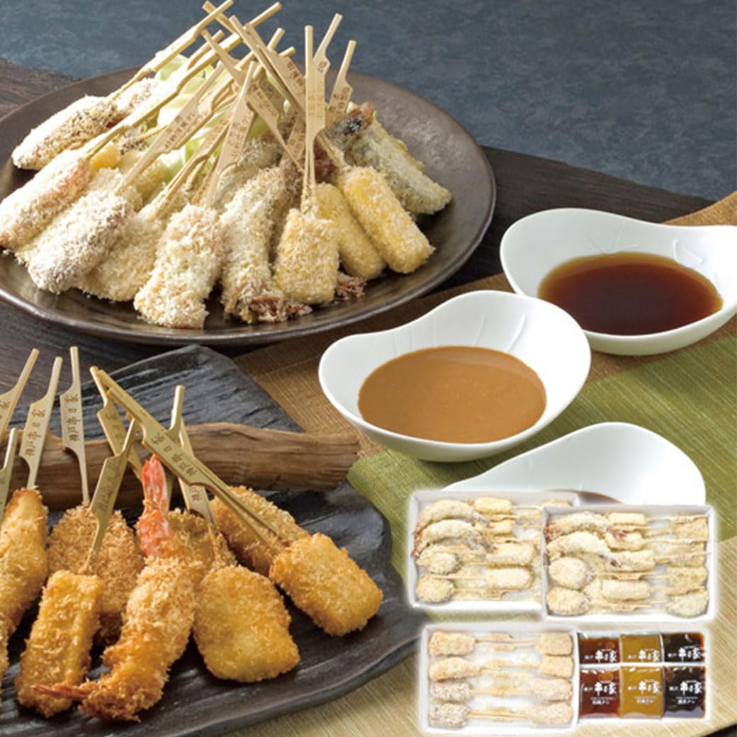 Amazon | 神戸串乃家 串揚げセット 10種 32串 特製タレ3種 IWJ2054