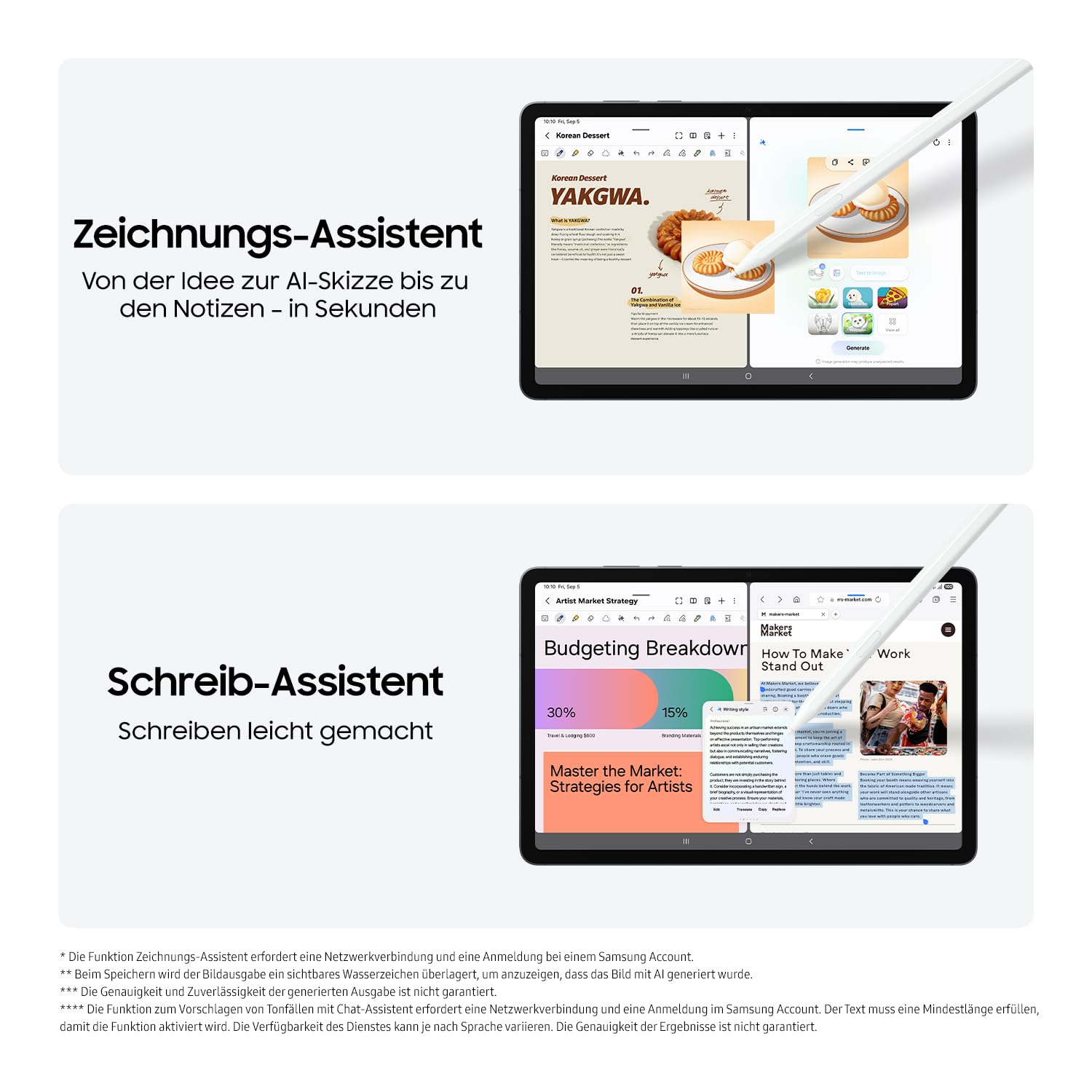 Samsung Galaxy Tab S11, AI Tablet, Wi-Fi, Leichtes Design, Vielseitige KI-Tools, DeX, 128 GB Speicher, 12 GB RAM, Lange Akkulaufzeit, Gray, 3 Jahre Herstellergarantie [Exklusiv auf Amazon]