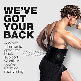 ActiveGear Waist Trimmer Belt for Stomach and Back Lumbar Support, Large: 9 x 46 - Army Green