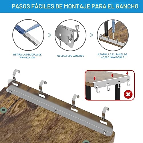 Vista 6 de JayRex Organizador de Encimera Organización, Organizador de Estante de Esquina Móvil de 3 Niveles para Cocina, Baño, Especiero, Área de Café, Sobre