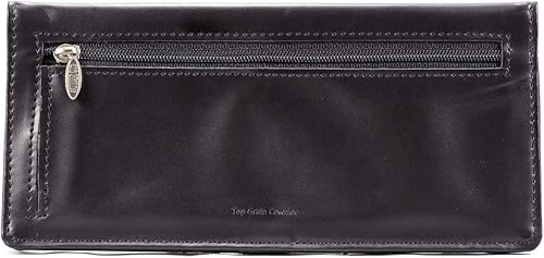 Miniatura 3 de Big Skinny Billetera ejecutiva de piel para mujer con pliegue doble, porta hasta 40 tarjetas