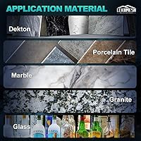 Vista 5 de Disco de molienda de losa de roca - Disco de corte de vidrio de 4.5 pulgadas, 5 unidades, amoladora angular de diamante para disco de corte