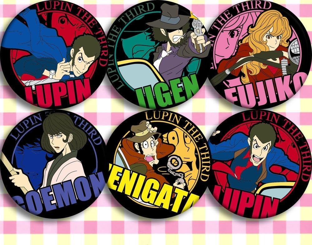 Amazon | SUMME ルパン三世 缶バッジ 6点セット 次元大介 石川五ェ門峰 