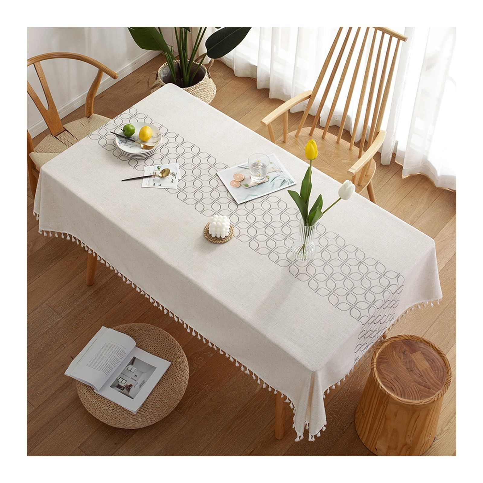 SBZIOJHDR Tablecloth, Table Cloth Rectangle,Kitchen Covers Polyester(130x180cm)