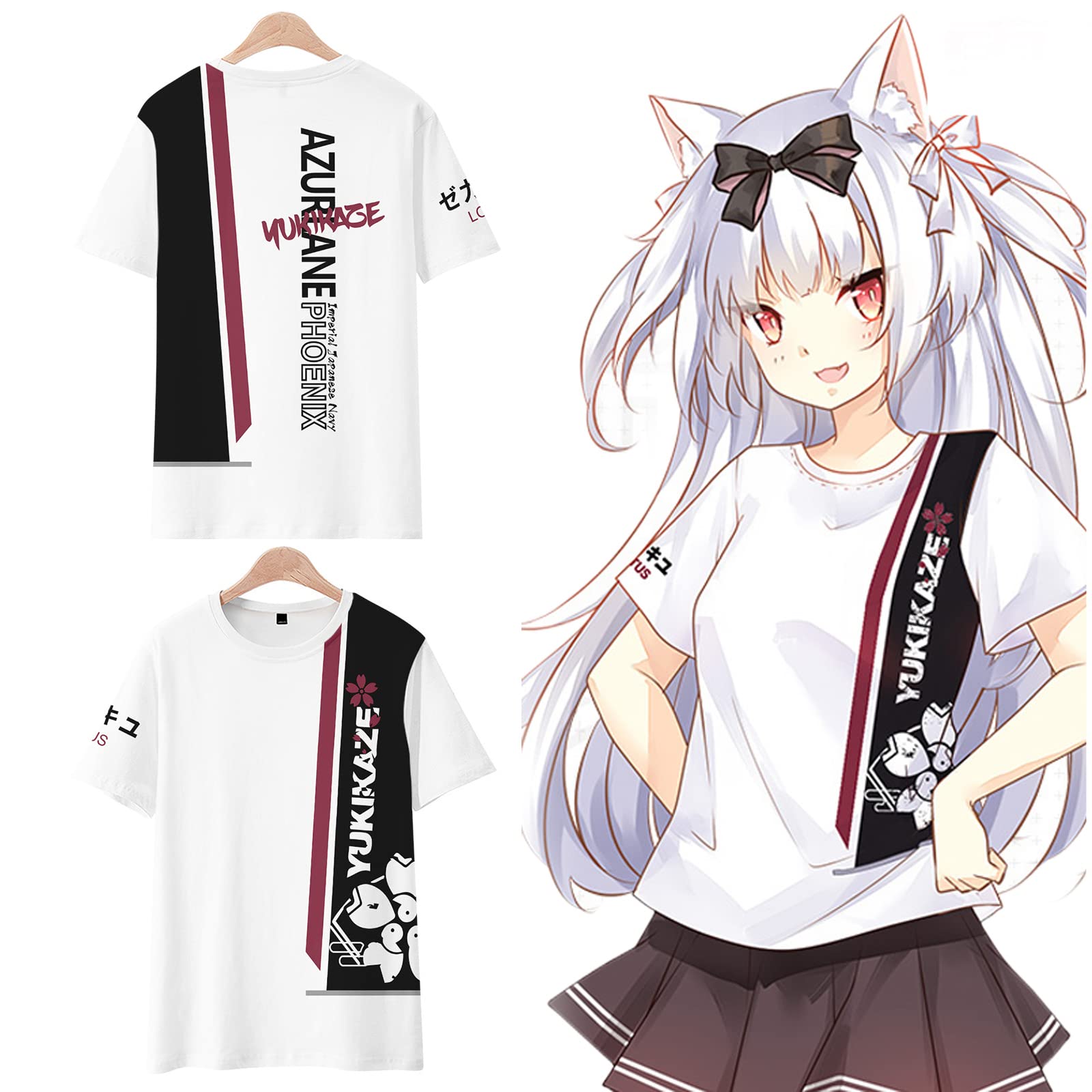 Amazon.co.jp: アズールレーン キャラクター 印象Tシャツ 綾波