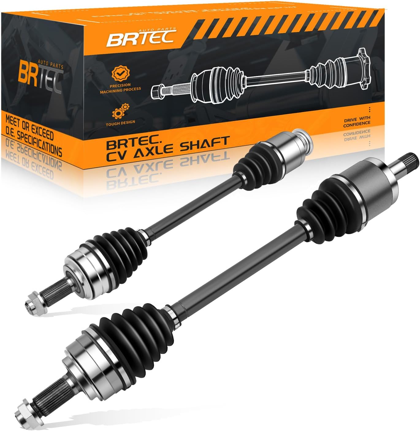 Front CV Axle Shaft Assembly Compatible for Honda Odyssey 2005 2006 V6 3.5L - Driver & Passenger Side, 66-4224 66-4225