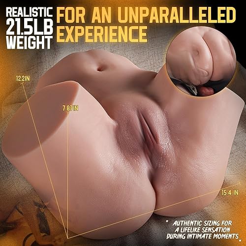 Miniatura 6 de Muñeca sexual de tamaño real de 21.5 libras para hombres, textura de piel realista, suave culo grande y coño, juguetes sexuales masculinos para
