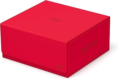 Ultimate Guard Treasurehive 90+, Magnetic Case for 90 Magnetic Card Cases (35pt) or over 370+ Toploaders, Red, Magnetic Closure & Snaplock Mechanism