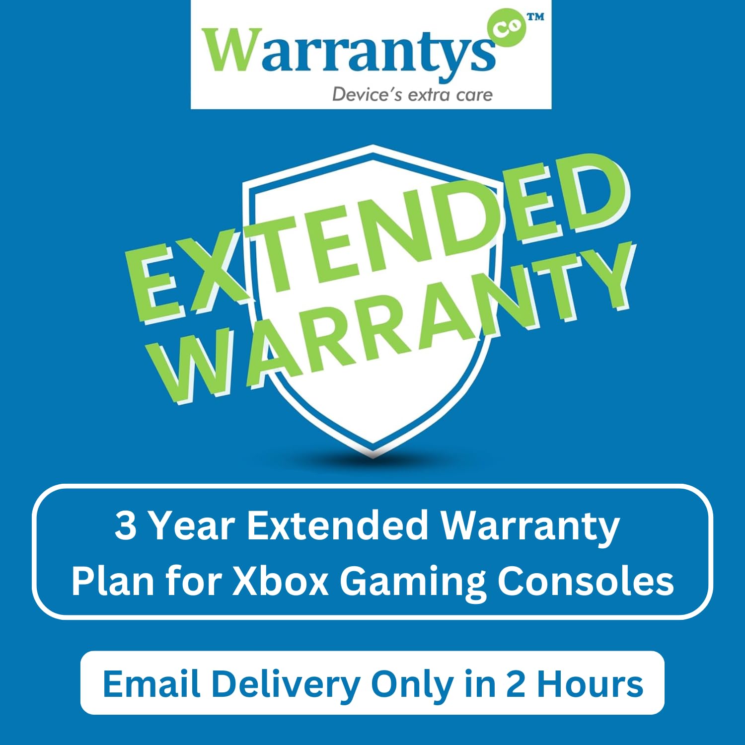 Warrantys.co 3 Year Extended Warranty Plan for Xbox Gaming Consoles (Rs 0 – Rs 15,000) (Email Delivery – No Physical Kit)