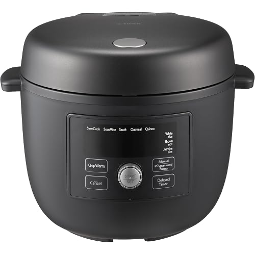 Tiger Col A40u 2.6 Quart 8 in 1 Electric Multi Cooker (Black) | 2.6-Qt Multi-Cooker, 8 Manual Plus 21 Preset Menus, Self-Cleaning, Dishwasher-Safe Parts, Measuring Cup
