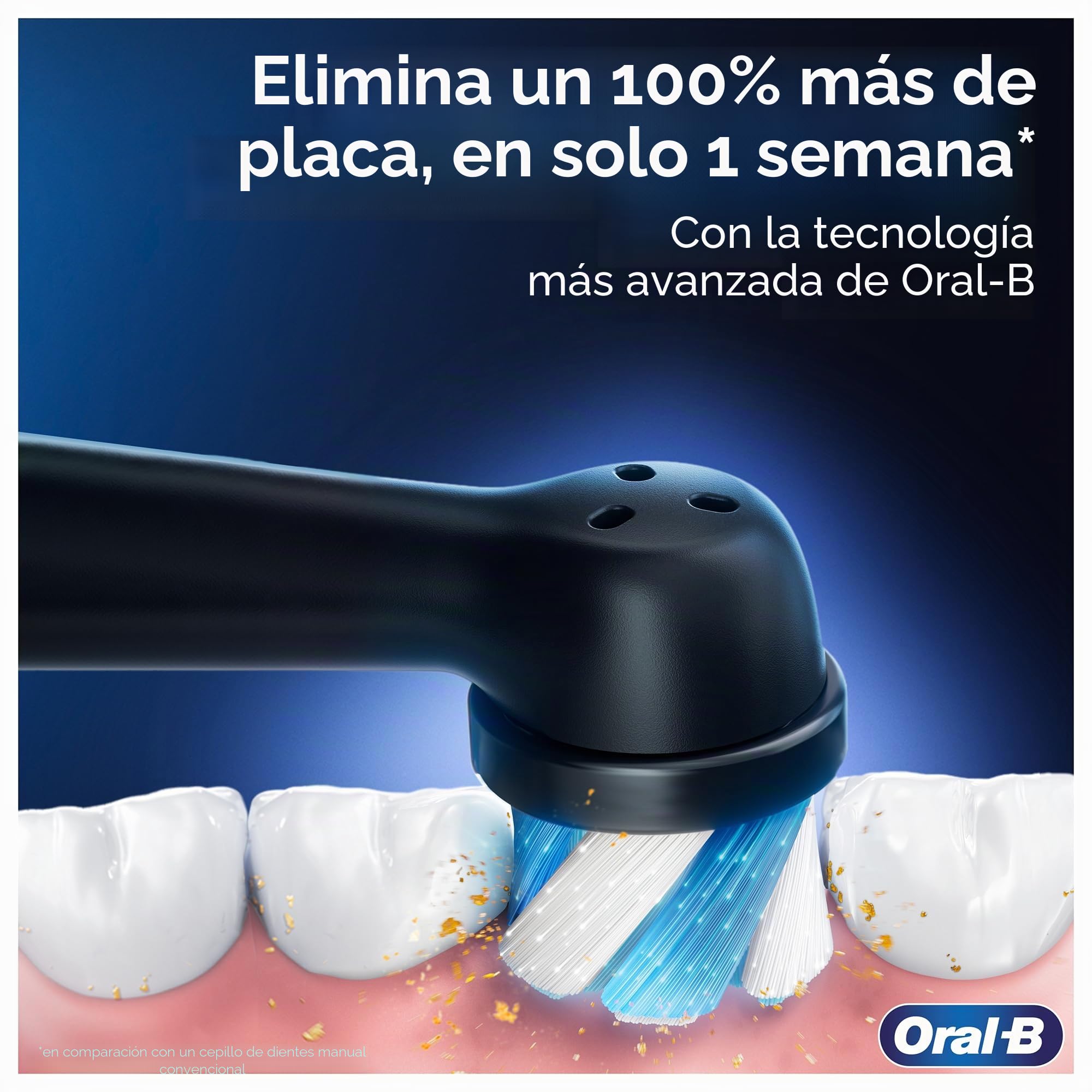 Oral-B Cepillo de dientes eléctrico iO Series 3 – Cepillo de dientes eléctrico, incluye 3 cabezales de repuesto, estuche de viaje, 3 modos de cepillado para el cuidado dental, cepillo de dientes