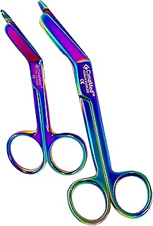 ArTLaB-Set of 2-Premium Lister Bandage Scissors-Safety Bandage &Trauma Shears-Bandage Scissors for First Aid Utility-EMT Medical Care & Home Nursing (Scissors 5.5