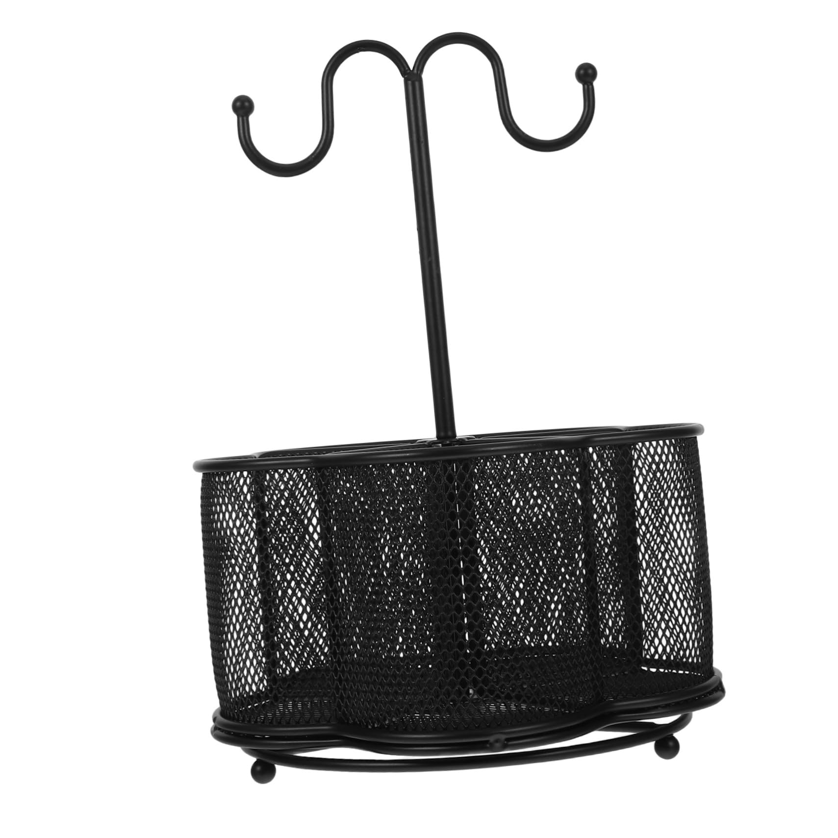 NUOBESTY Stiftehalter Griffhaken Stiftebecher für Schreibtisch Organizer für Schreibwaren Tisch-stiftehalter aus Eisen Stifteständer für Büro und Schule
