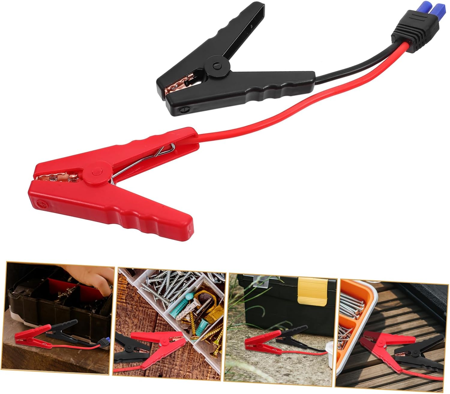 Mikinona Replacement Battery Clip Jumper Cables for Car Jumper Cable Replacement Battery Clip