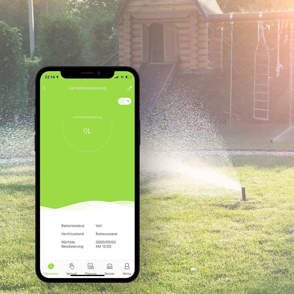 Smart Garden Bewässerungssystem mit zwei Anschlüssen, Zeitprofilerstellung & Bedienung per App – WLAN Bewässerungscomputer plant Bewässerung