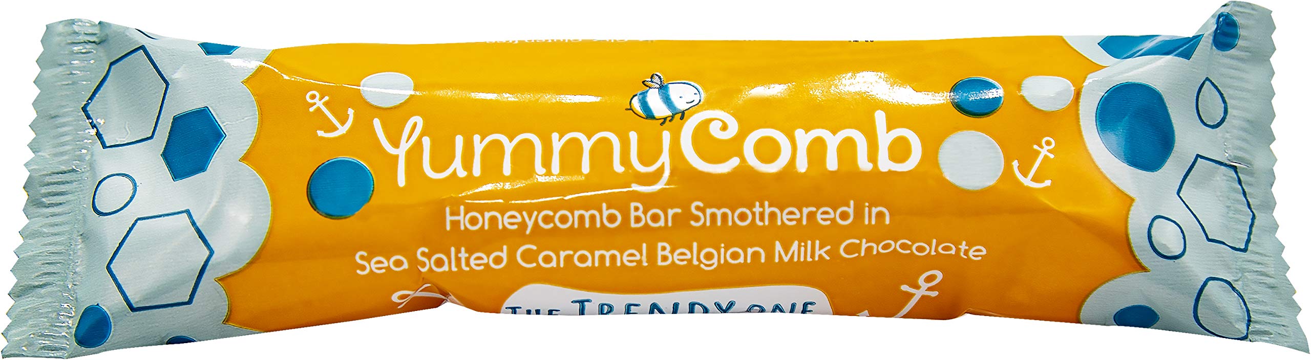 Yummycomb Salted Caramel Milk Chocolate Bar, 35g - Pack of 12