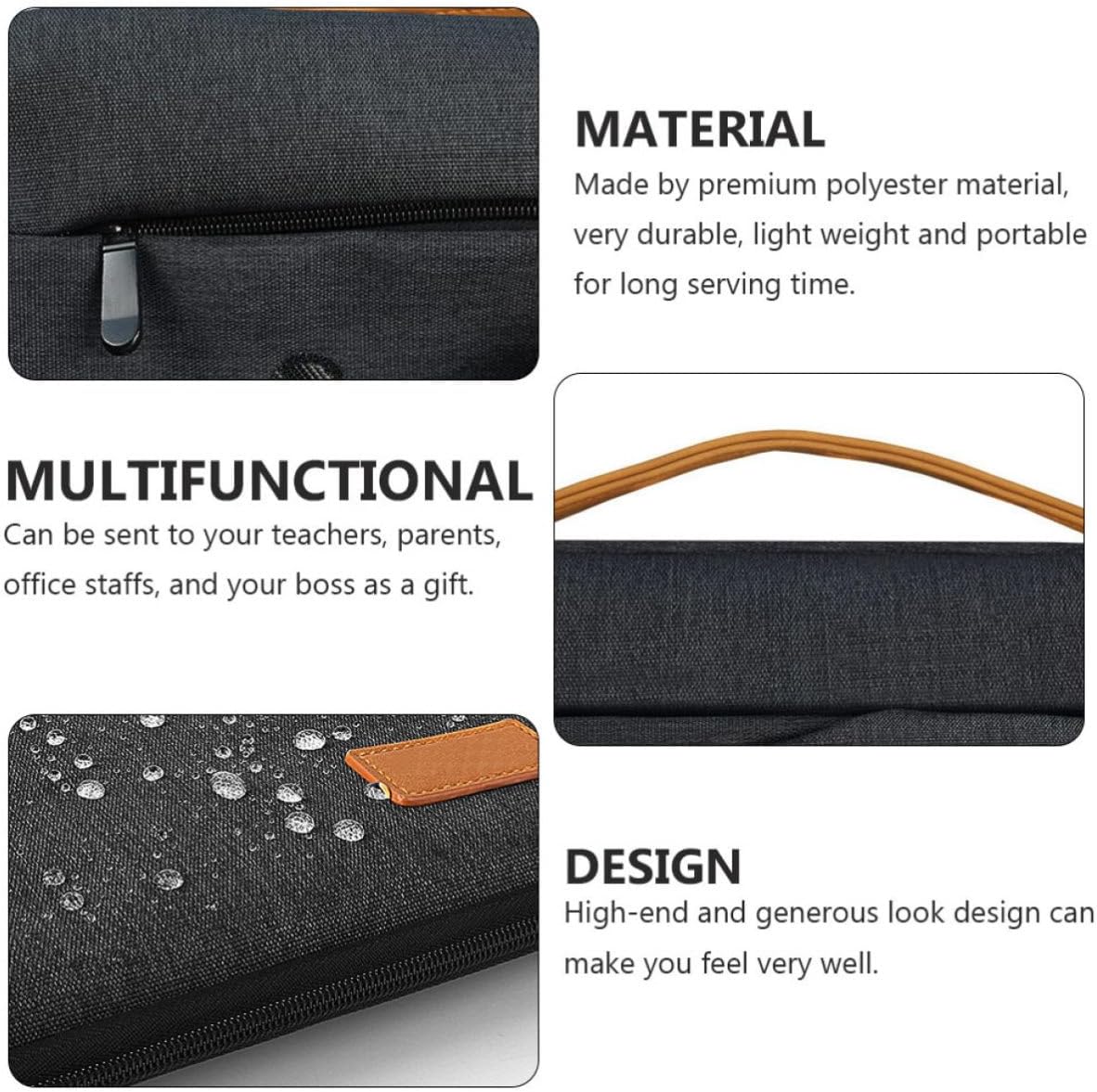 Multi Purpose Laptop Tablet Carrying Case Polyester Office Bag image 5