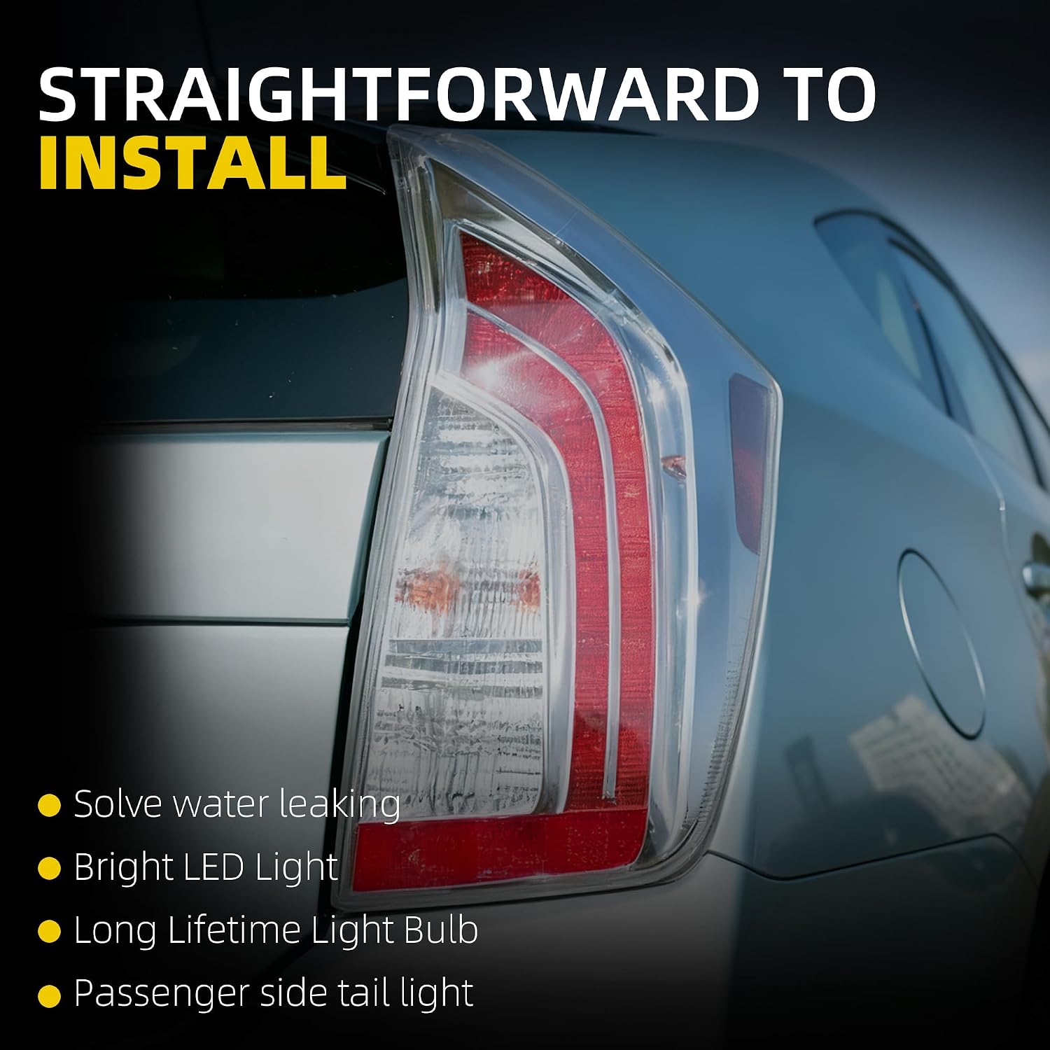 Dasbecan Right Tail Light Compatible with 2012-2015 Toyota Prius 8155147190