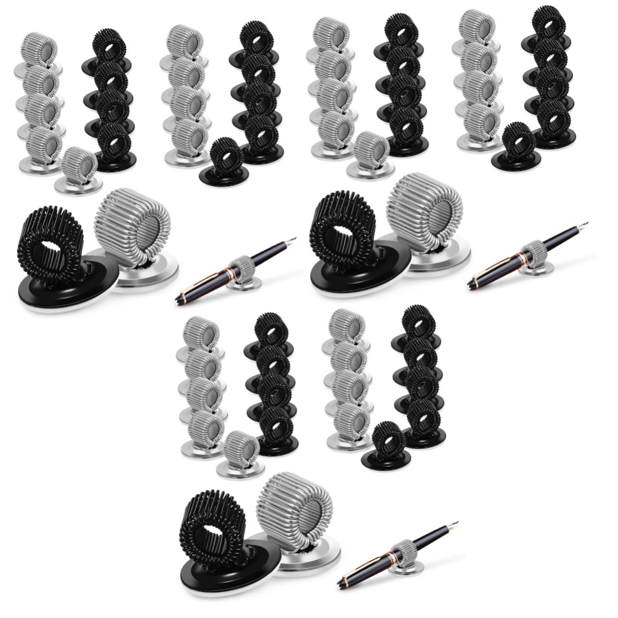 Homoyoyo 3 Sätze Metallclip Selbstklebender Stifthalter Ordentlich Veranstalter Stifthalter Für Notizbuch Clips Stiftbefestigungsklemmen Kleben Der Klebstifthalter Stiftclip 20 Stück * 3