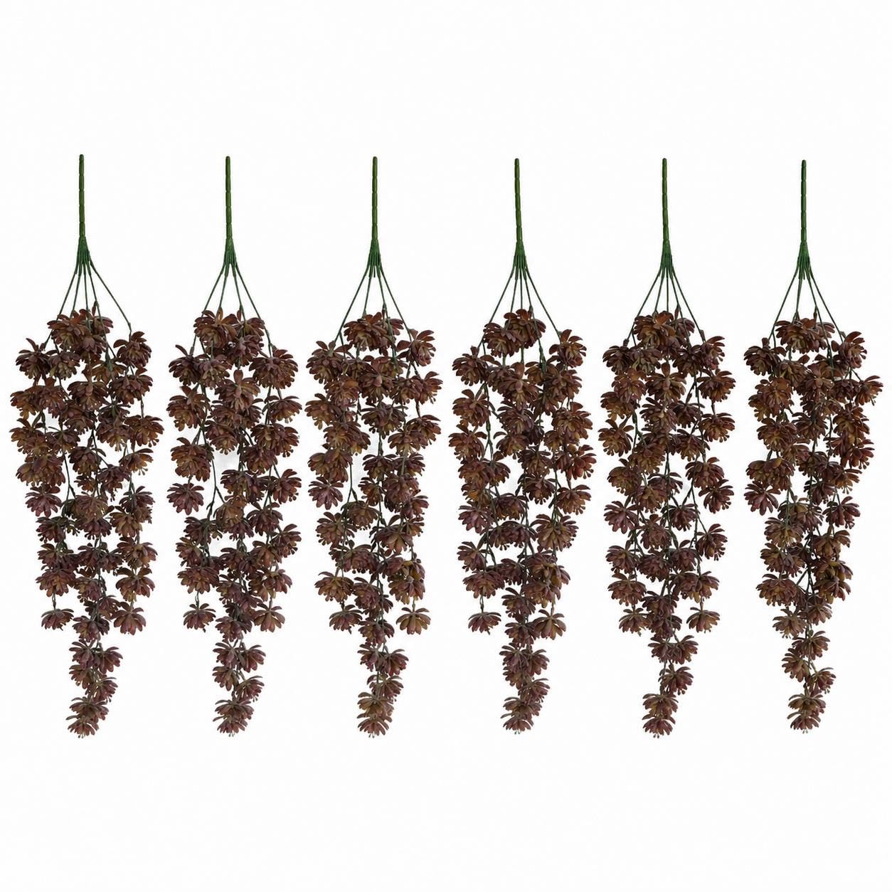 Multipack Leaf Design Artificial Hanging Plants