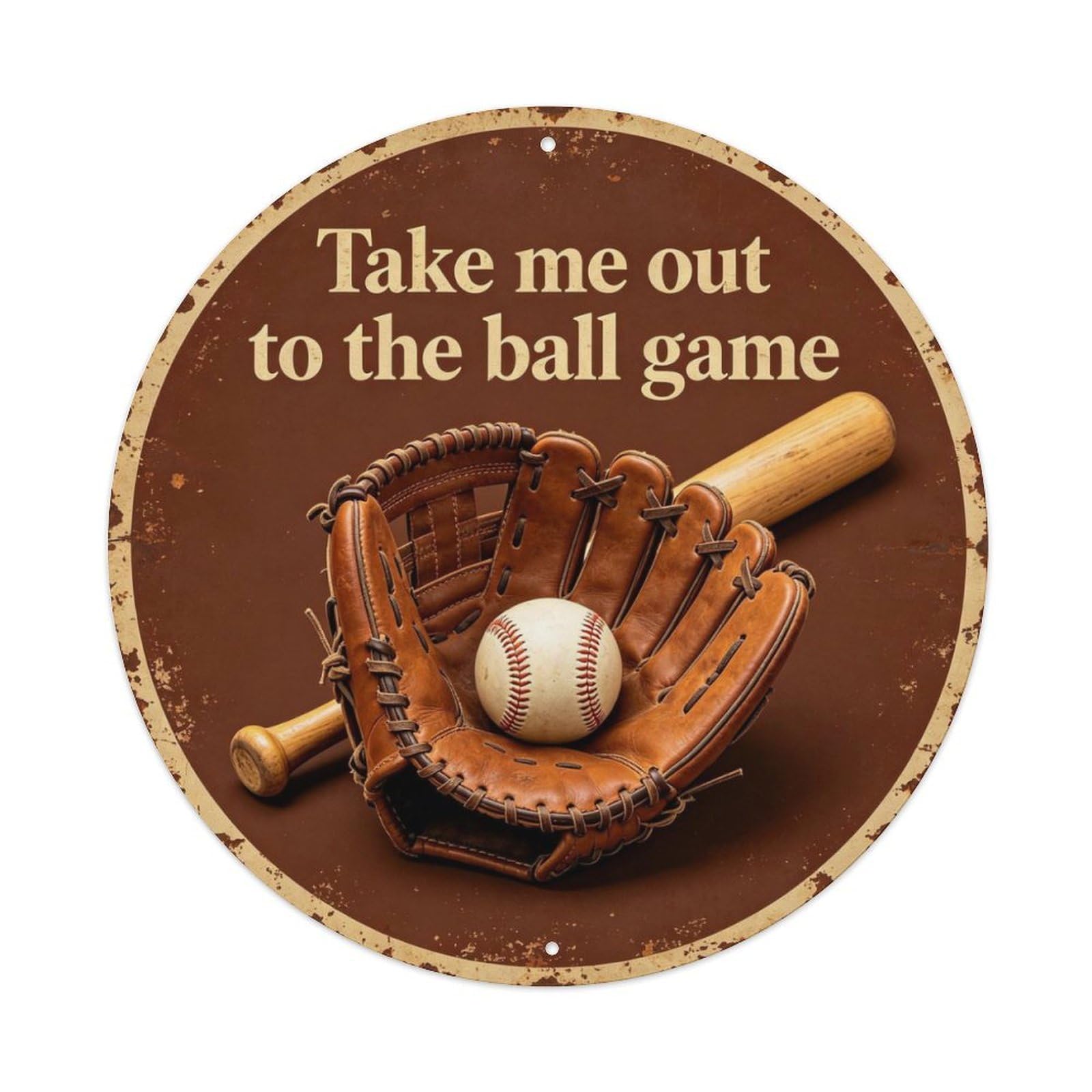 Vintage_baseball_americana Metal Tin Sign Plaque