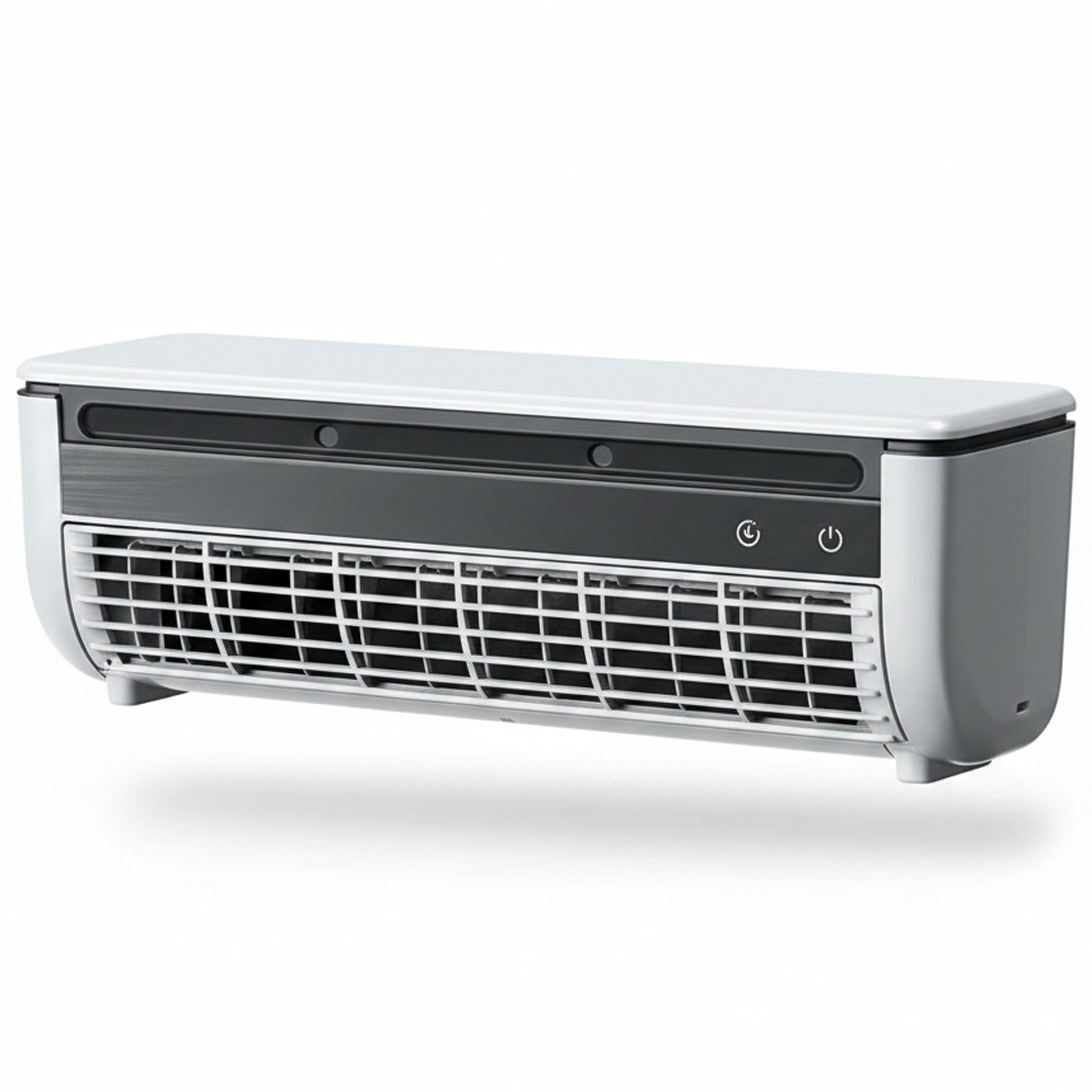 Air Conditioning Fan, Mini Air Conditioner & Conditioning Fan No-Drill Wall-Mounted Mist Cooler, Rechargeable 6000mAh, White..