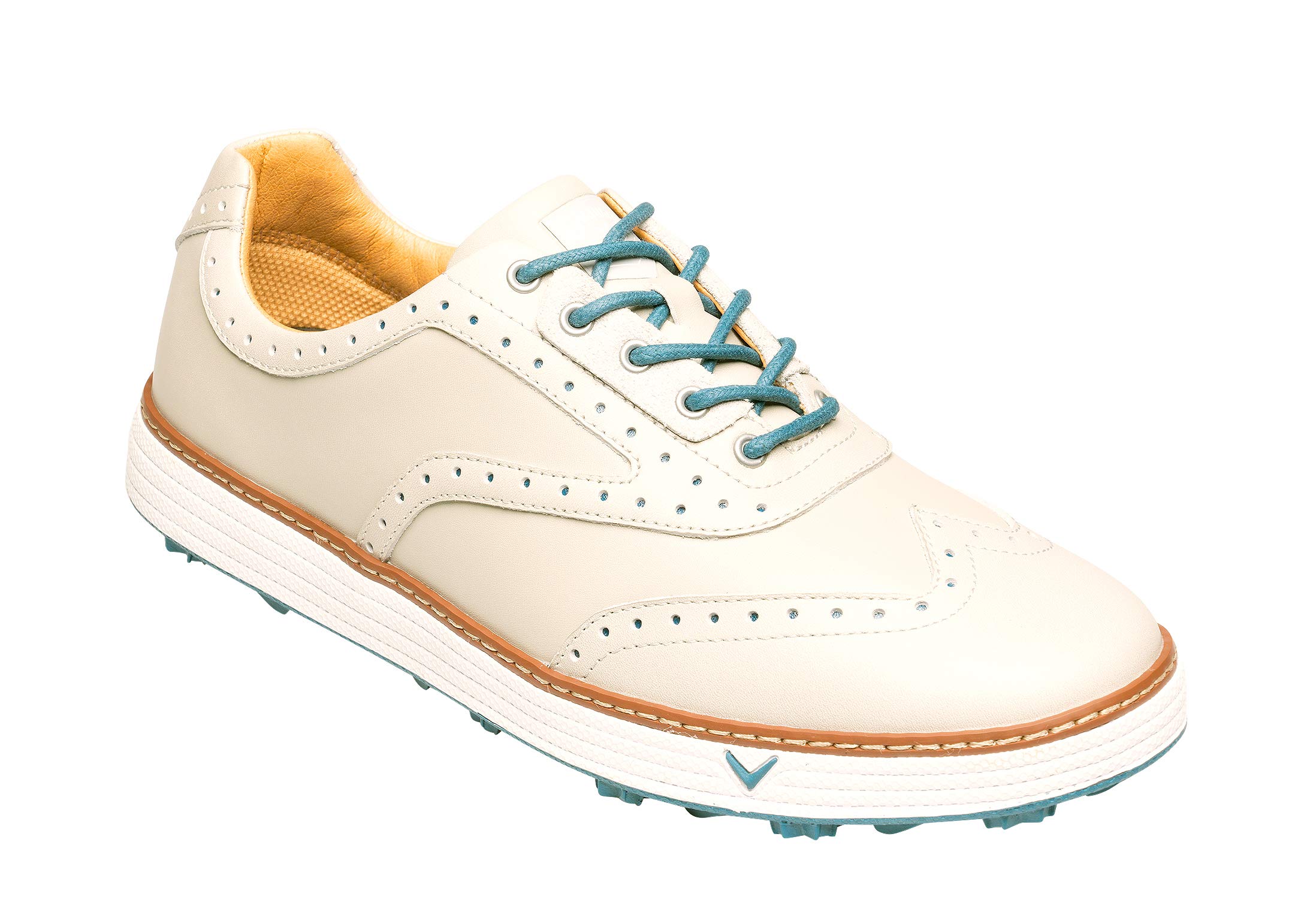 Callaway Men's Del Mar Retro Waterproof Spikeless Golf Shoes, Grey/Blue