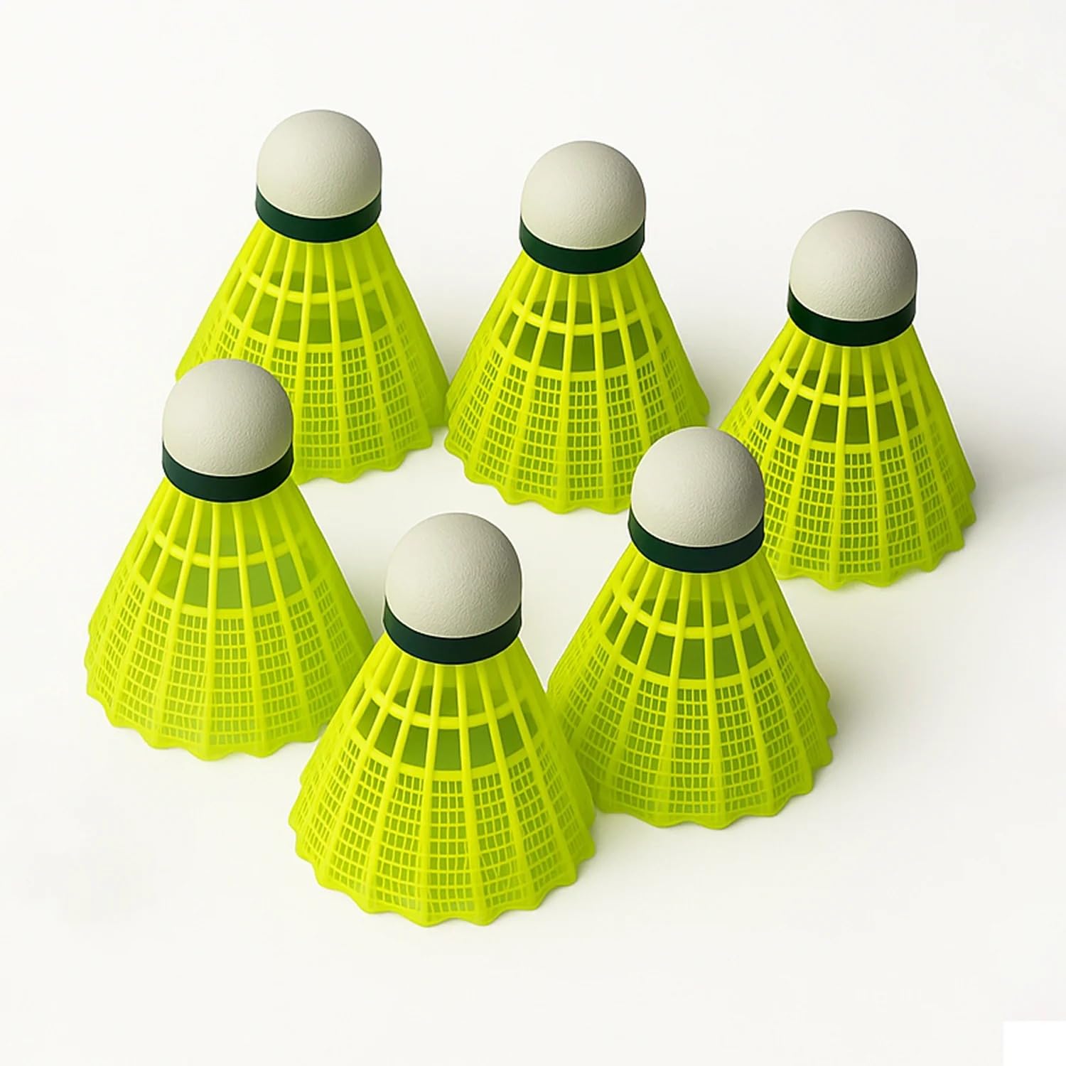 Durable Plastic Shuttlecock (6 Pcs Set)-image-5