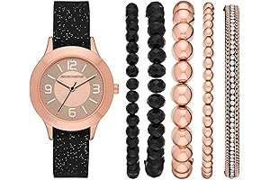 Sleek and Stylish: Skechers Women's Watch and Stackable Bracelet Gift Set