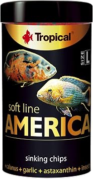 Tropical Softline America L Soft Grain Chips Fish Food 100 Ml 52gr For North And South American Fish