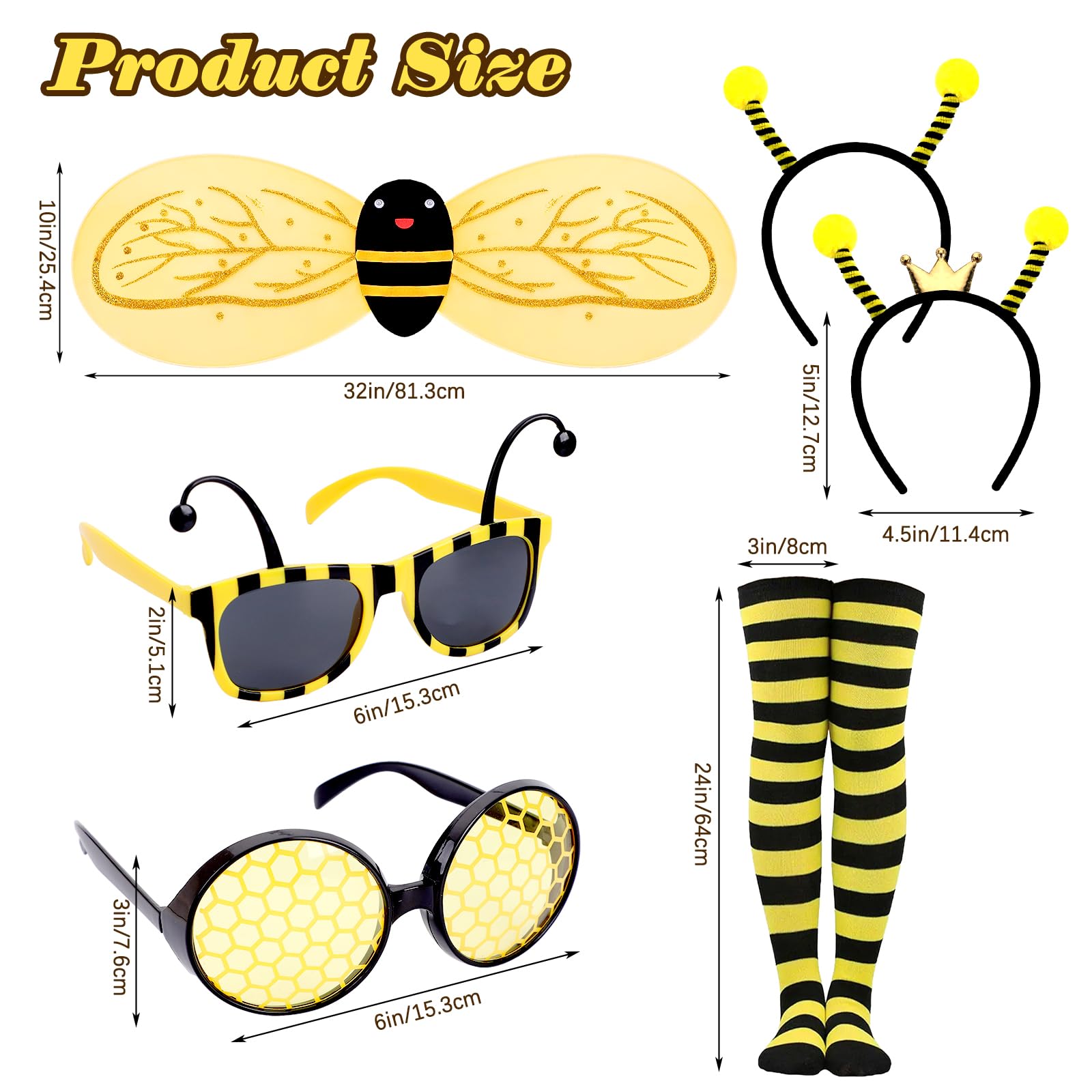KMLGY 8 PCS Bee Costume Accessories - Image 2