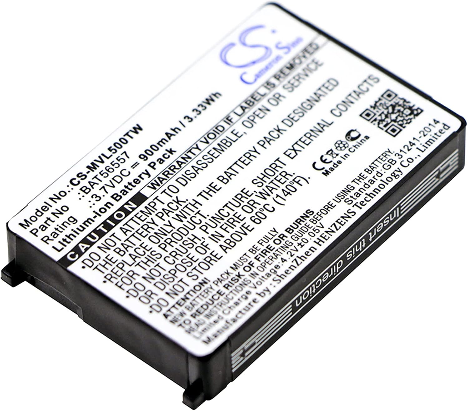 Cameron Sino Battery for Motorola CLS1000, CLS1100, CLS1110, CLS1114, CLS1410, CLS1415, CLS1450, CLS1450CB, CLS1450CH, VL120, VL50