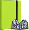 9 Pockets Trading Card Binder Storage, 360 Pockets Collectible Trading Card Album with Elastic Strap Side Loading Card Folder Sport Card Binder for MTG, TCG, Baseball, Football Cards(Green)
