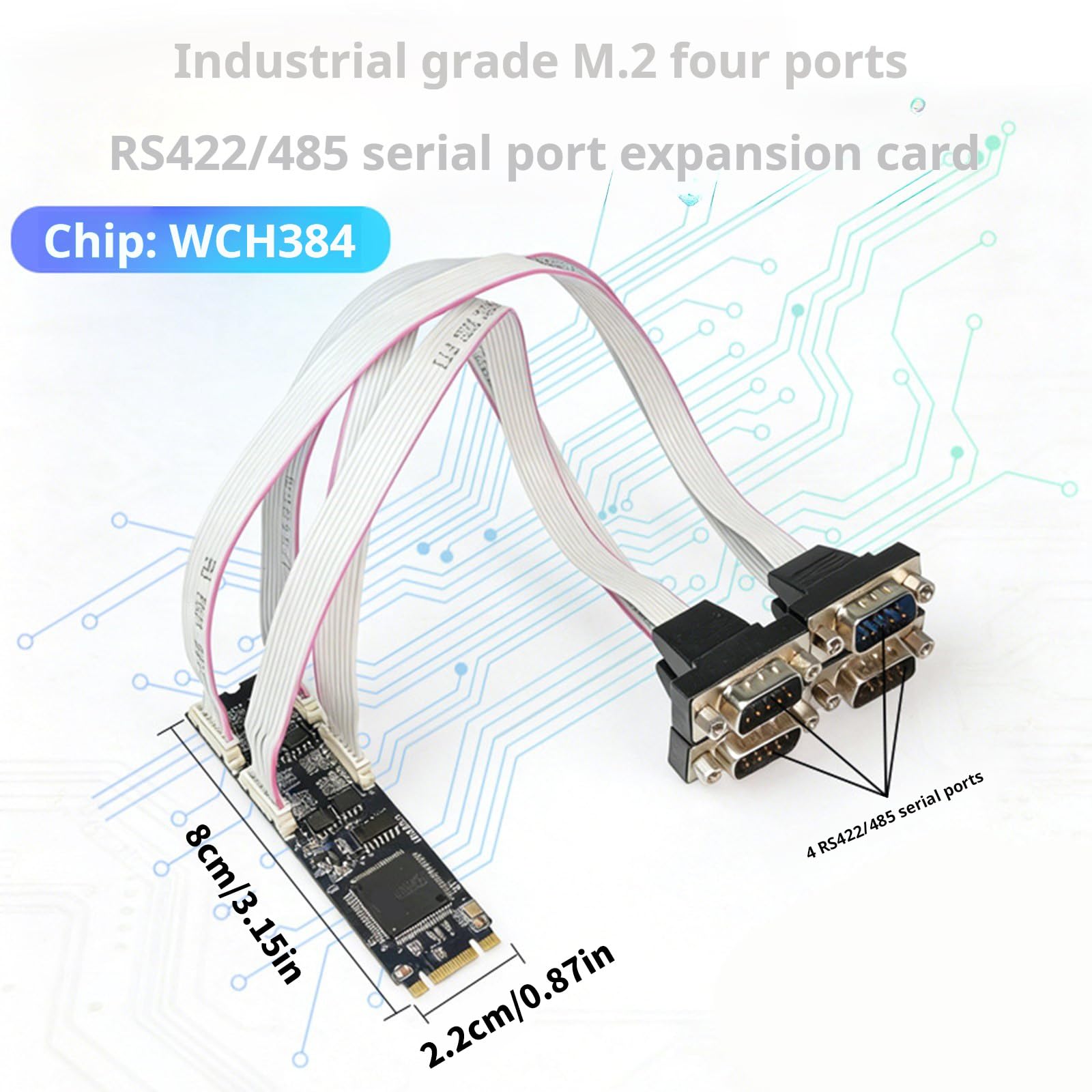B+M a RS422 RS485 Scheda Adattatore Espansione 4 Porte RS232 Controller per Desktop Industrial Communication Extension