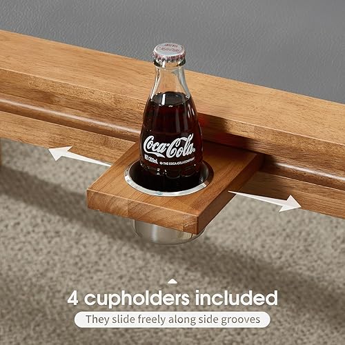 Miniatura 6 de Mesa auxiliar de juego de mesa con parte superior extraíble, asientos para 4 jugadores con área de juego de 3 pies - 7 pulgadas x 2 pies 9 pulgadas,