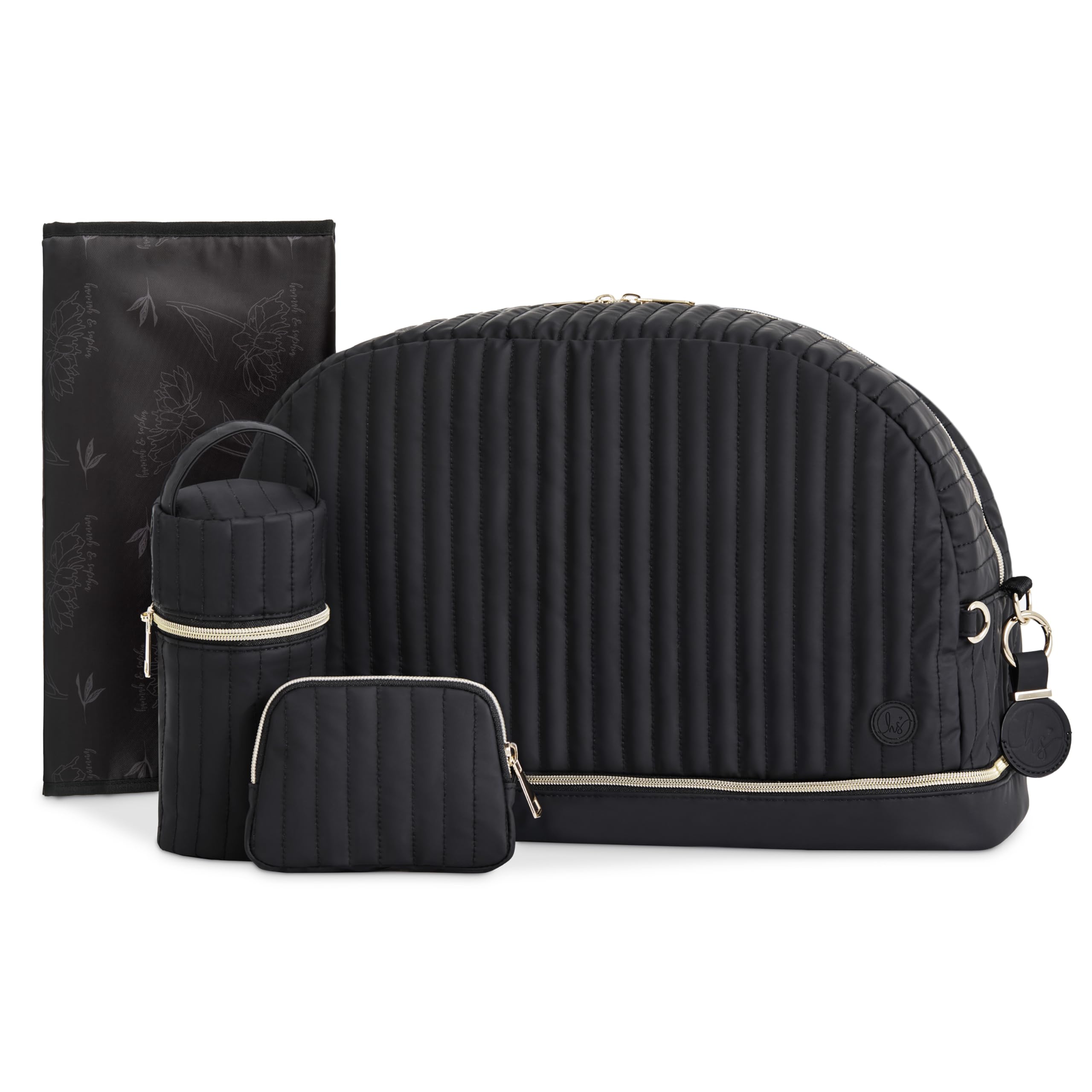 Hannah & Sophia Unisex Kids Hannah & Sophia Weekender Diaper Bag Set (5 Pieces)-image-37
