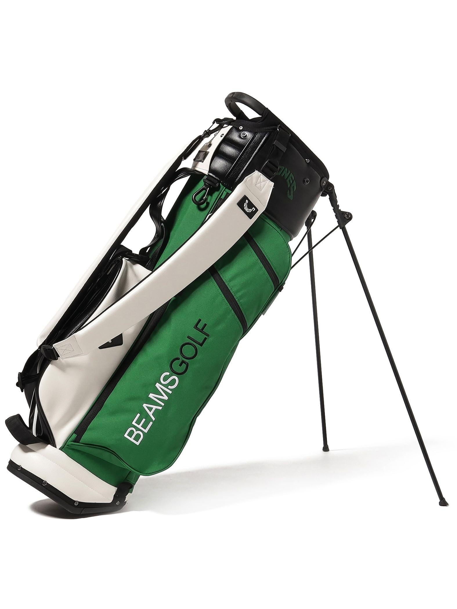 BEAMS GOLF ビームスゴルフ キャディバッグ ホワイト グリーン 