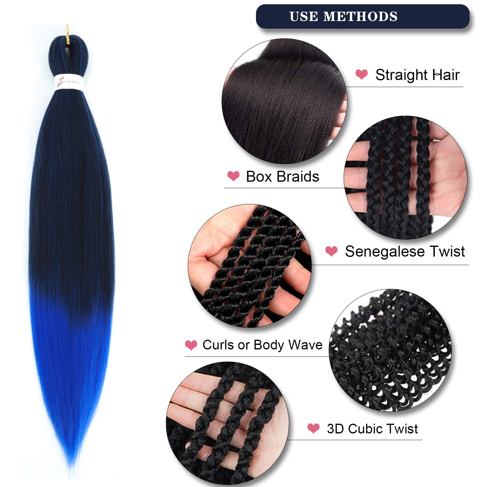 Easy Braid Pre stretched Braiding Hair Extensions - Image 4