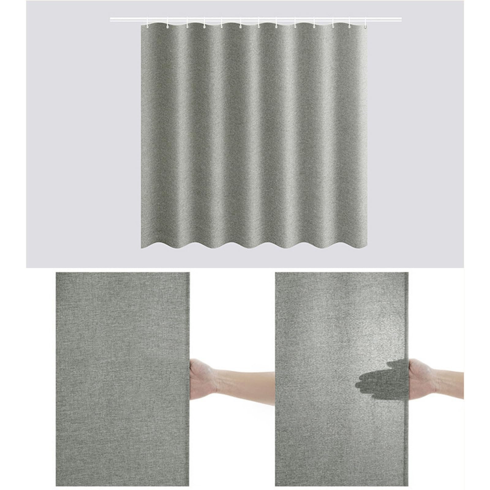 Wodoodporna poliestrowa zasłona prysznicowa do łazienki, gruba tkanina, dekoracja łazienki, 150 x 180 cm, idealna do wanny i kabiny prysznicowej, stylowa ochrona do wilgotnych pomieszczeń