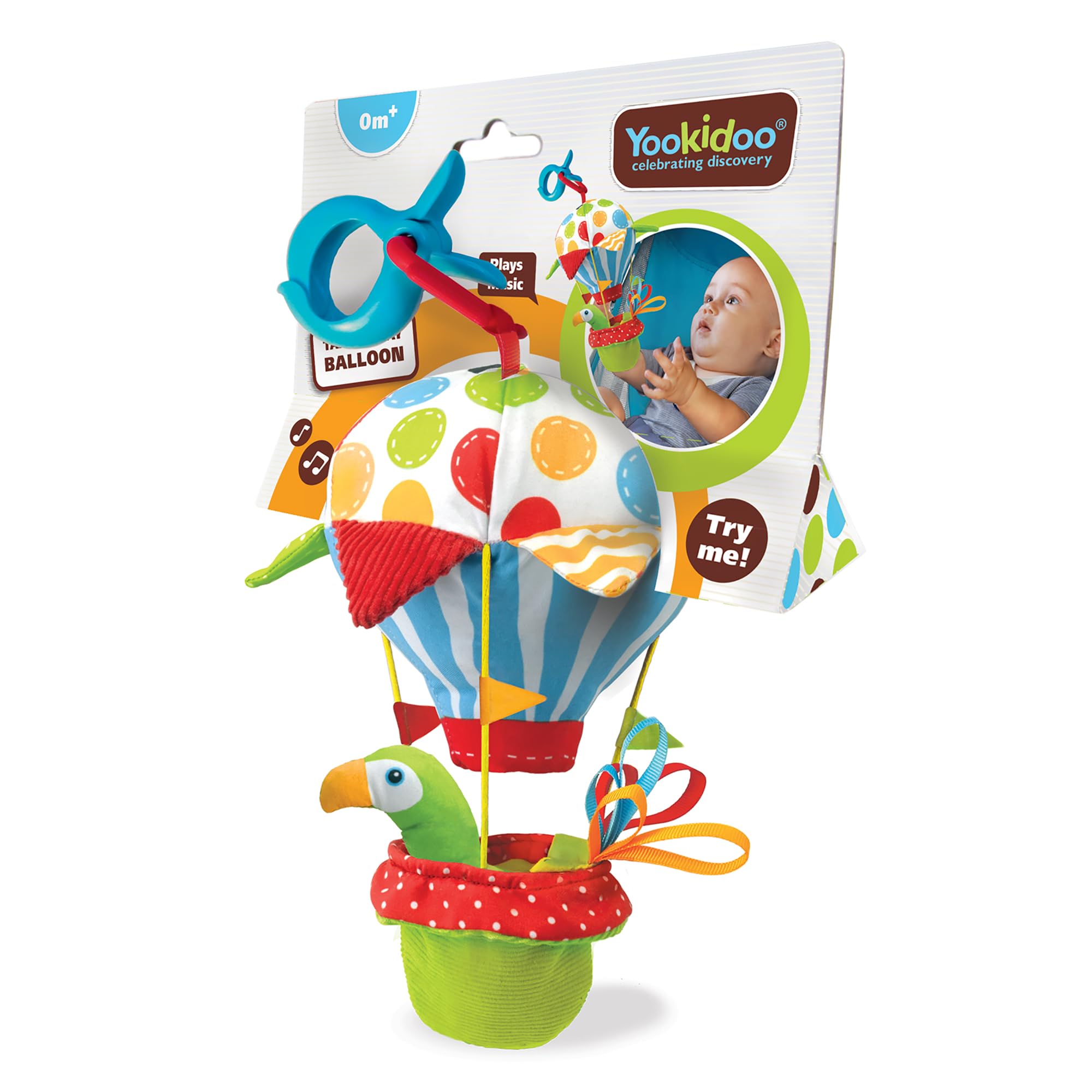Yookidoo Tap 'N' Play Balloon Stroller Activity Toy, Musical Early Development Toy - Image 4