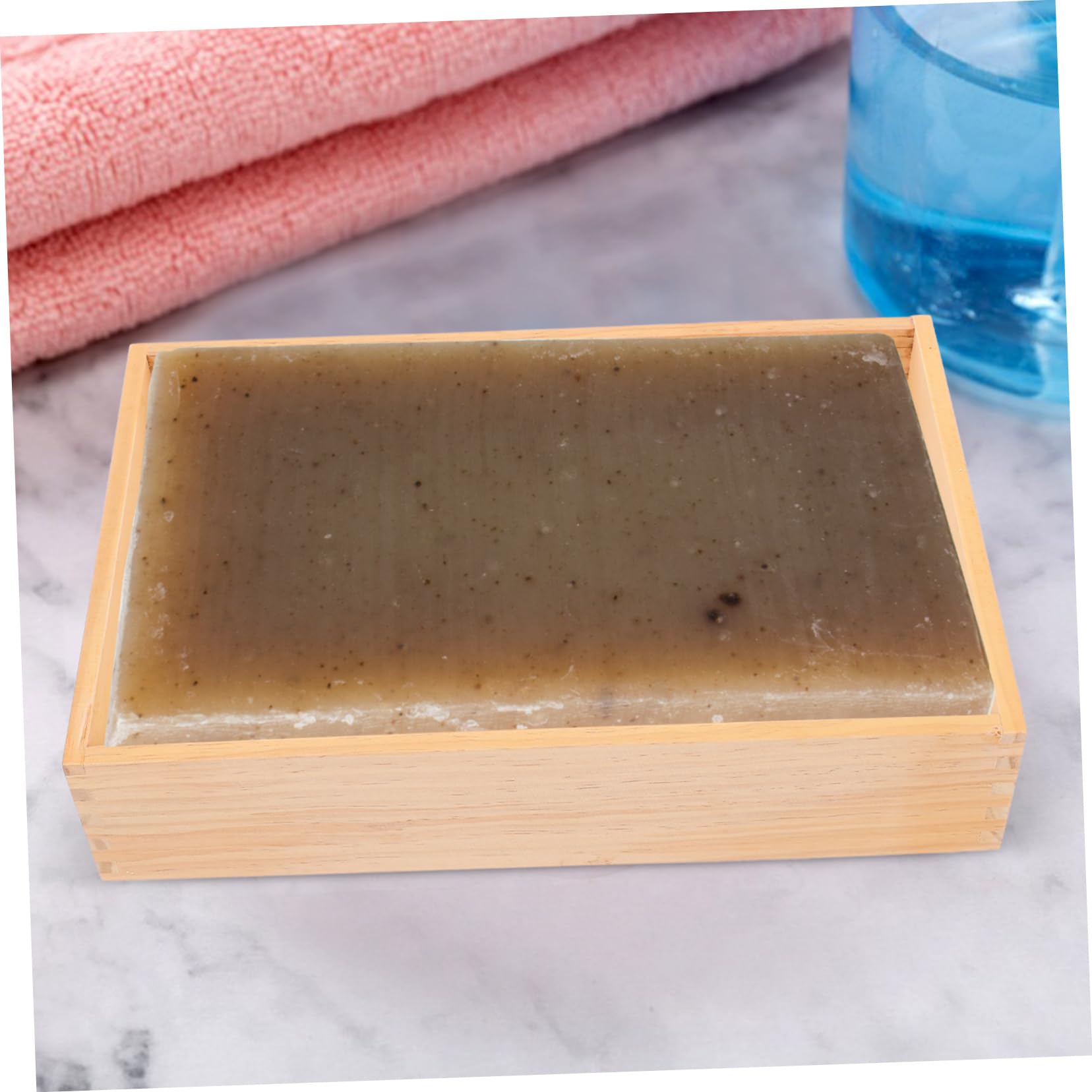 Jabonera de Baño Grande de Madera de Pino para Guardar Jabón