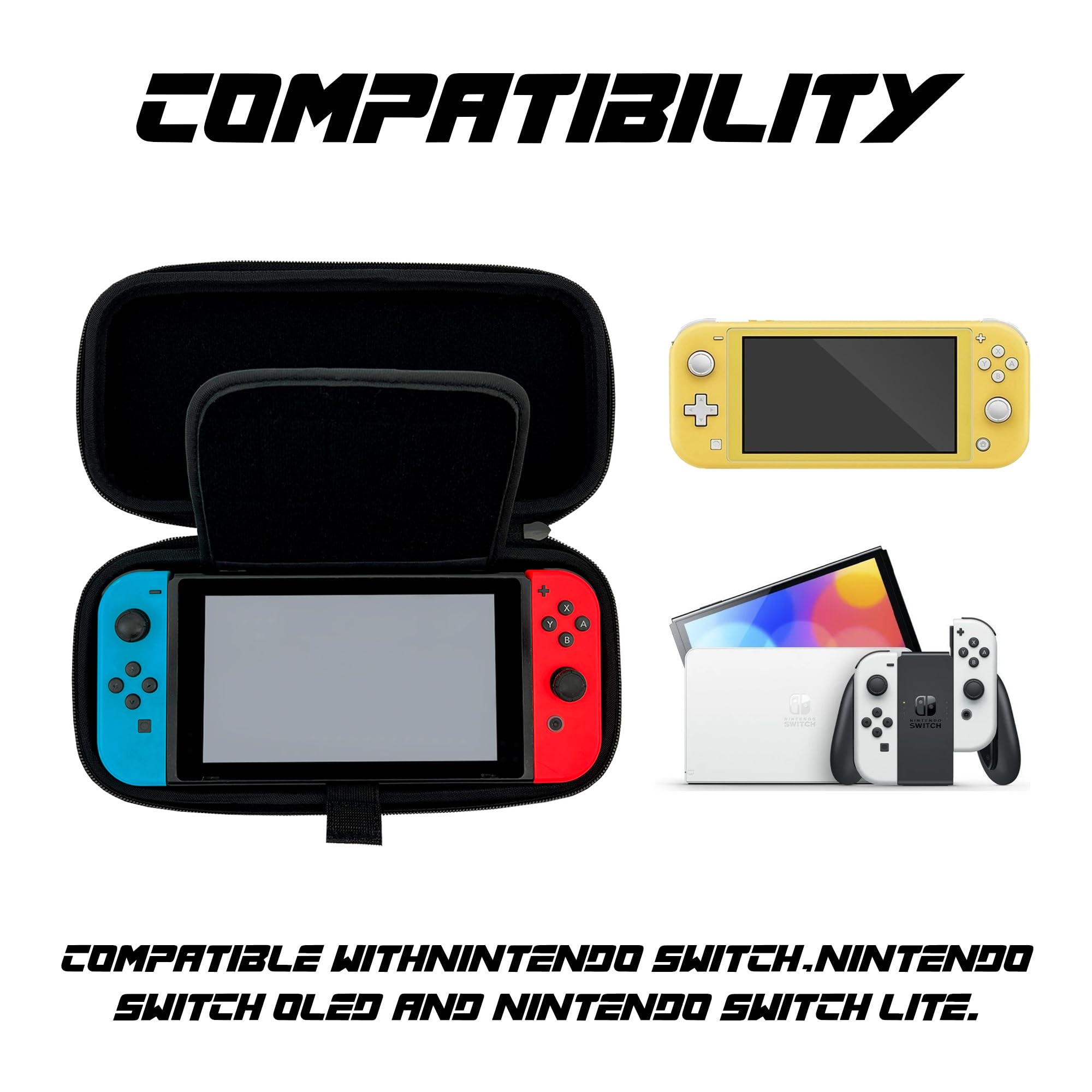 WONDEE Przełącznik Nintendo Switch, przełącznik OLED i Lite Gwiezdne Wojny Darth Vader Iconic Case z wewnętrzną ochroną ekranu i 10 grami do zapisania - Etui na przełącznik/etui, prezenty Star Wars