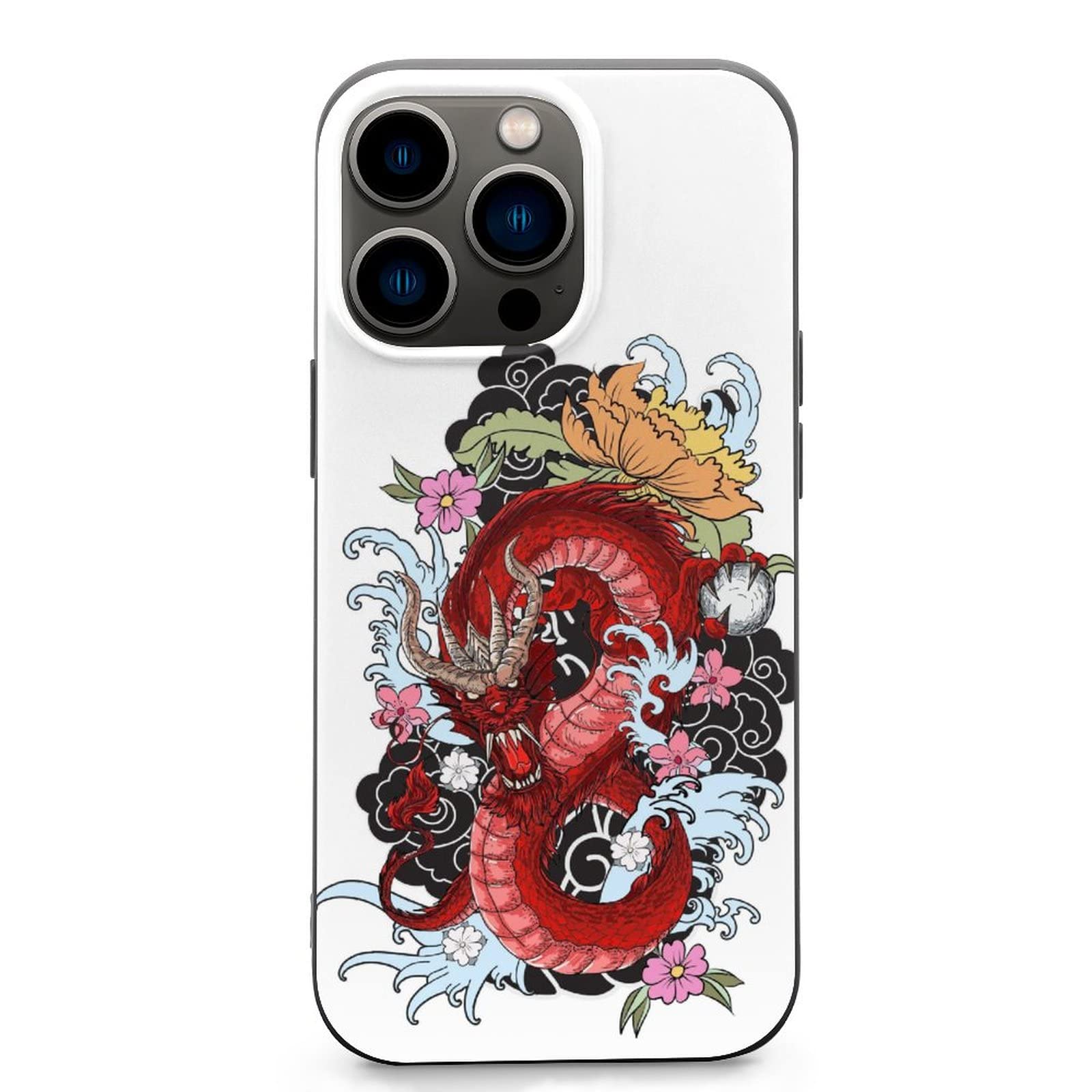 Amazon.co.jp: iPhone 13 Proケース 龍 ドラゴン柄 iPhone 13 ケース