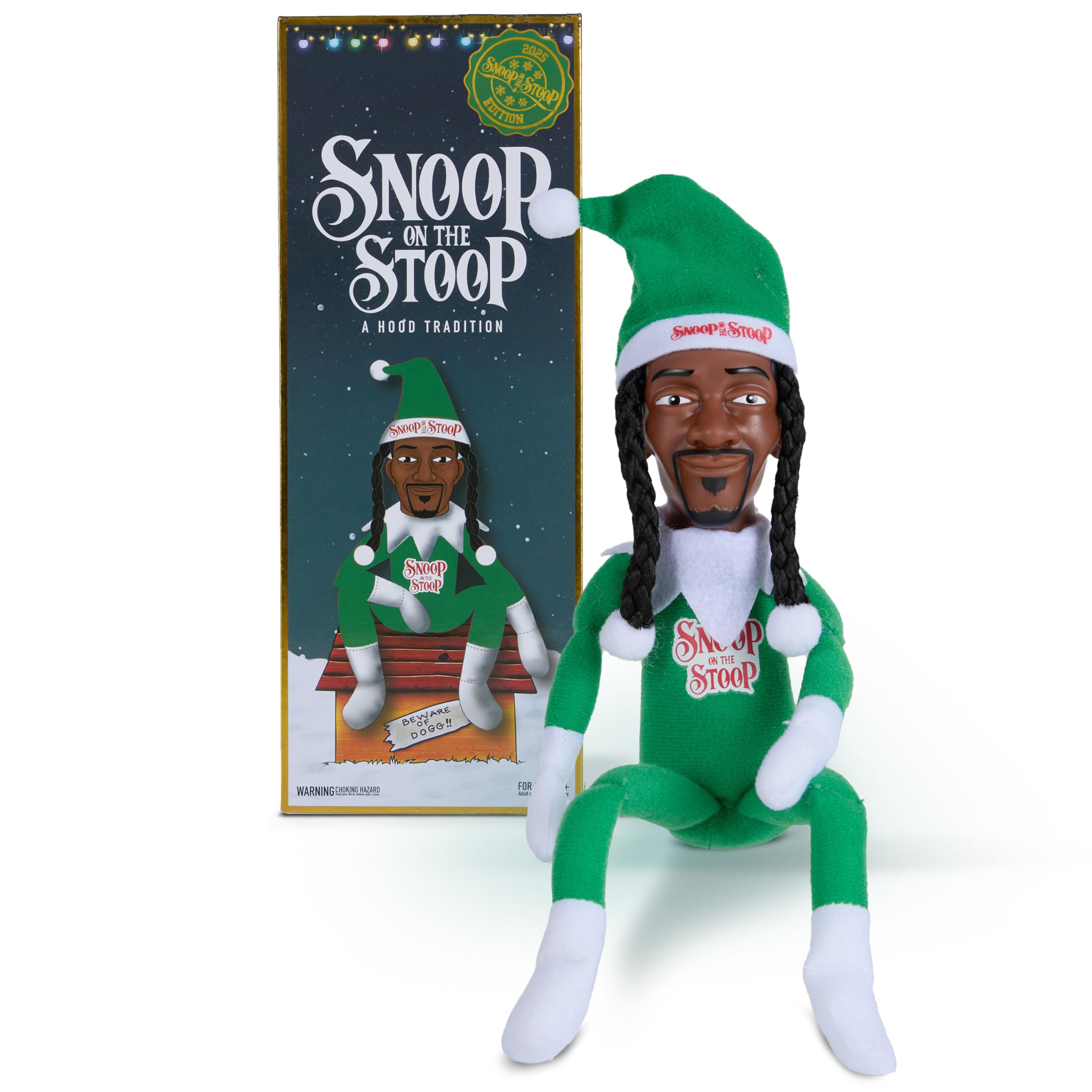 1点物 Snoop on the Stoop スヌープドッグ人形 Snoop Dogg Snoop on The Stoop 12” Christmas Red Plush