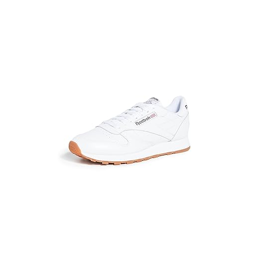 Reebok Men's Classic Leather Sneaker, US-White/Gum, 10